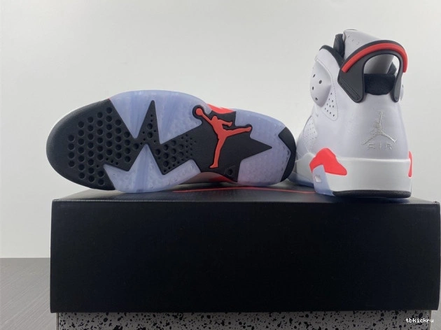 Rep TBkick (2014) White Retro Jordan 6 Infrared 384664-123 0813